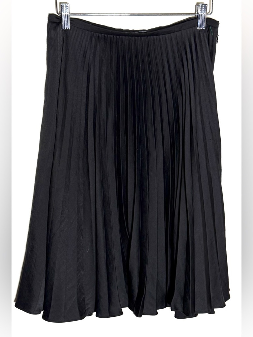 Ruti Black Pleated Midi Skirt Size XXS